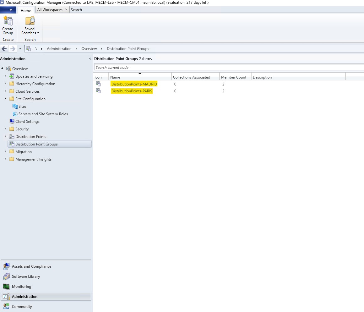 MECM-Config-DistributionPointGroups