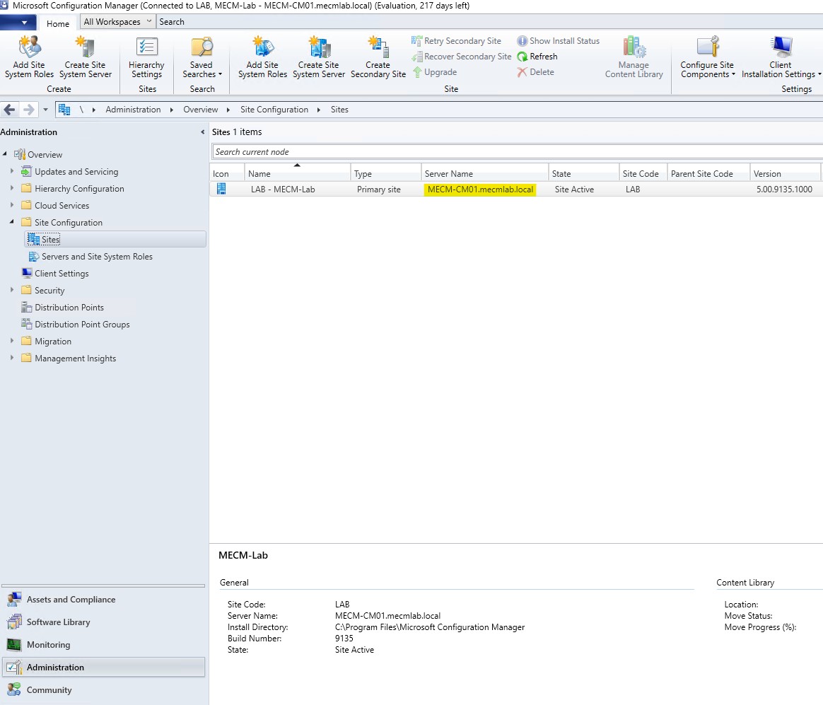 MECM-Config-ProviderMachineName