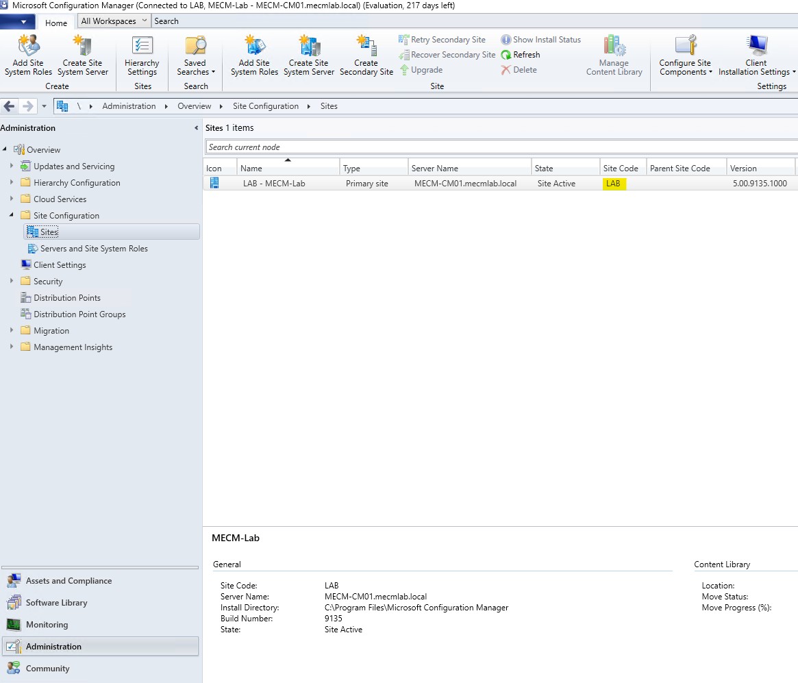 MECM-Config-SiteCode